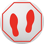 Lorell Red Feet Personal Spacing Discs (LLR03185)
