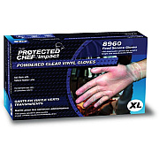 Protected Chef Disposable Powdered Vinyl Gloves (8960XL)