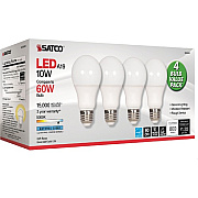 SATCO 10W A19 LED 5000K Light Bulbs (S28563)
