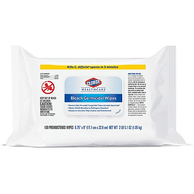 Clorox Healthcare Bleach Germicidal Wipes (32323)