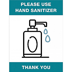 Lorell Please Use Hand Sanitizer Sign (LLR00254)
