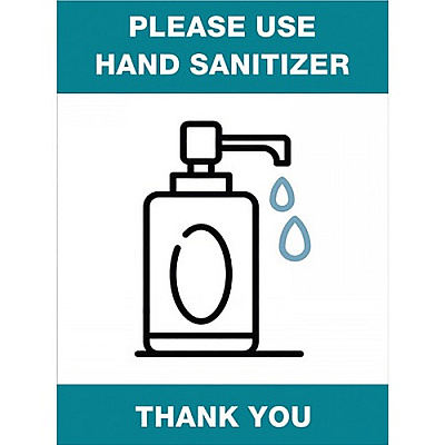 Lorell Please Use Hand Sanitizer Sign (LLR00254)
