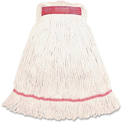 Genuine Joe GJOMWH1B, Narrow Band Medium Mophead, 1 Each, White