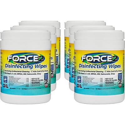 2XL FORCE2 Disinfecting Wipes (407CT)