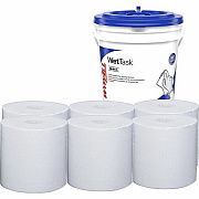 Wypall PowerClean WetTask Wipers for Disinfectants, Sanitizers & Solvents (06211)