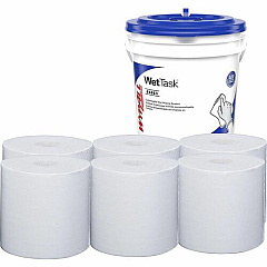 Wypall PowerClean WetTask Wipers for Disinfectants, Sanitizers & Solvents (06211)