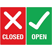 Avery Surface Safe OPEN/CLOSED Table/Chair Decals (83070)