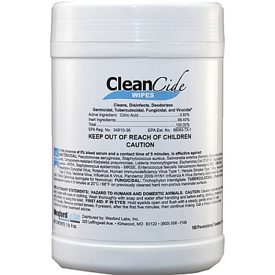 Tenex CleanCide Wipes (3130C160)
