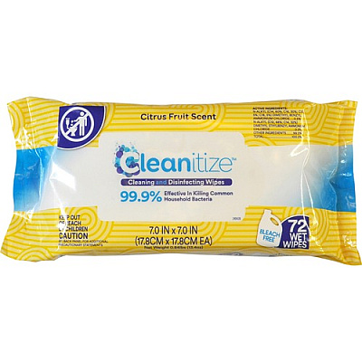 Clover Technologies Imaging Cleanitize Disinfecting Wipes (CLEAN75)