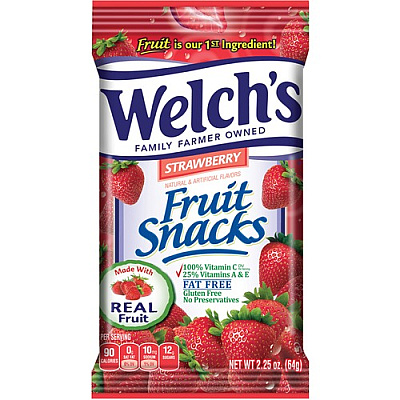 Welch's Strawberry Fruit Snacks (2896)