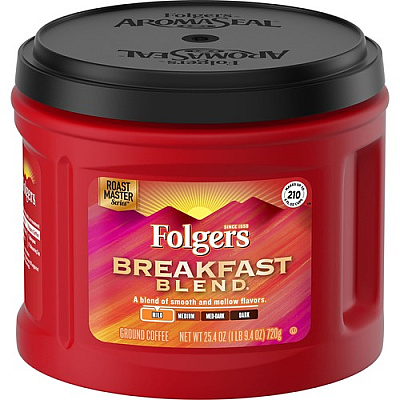 Folgers Breakfast Blend Coffee (20529)