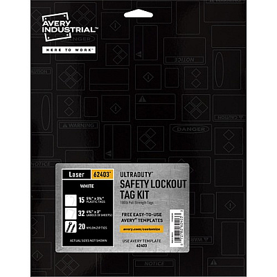 Avery UltraDuty 100-lb Pull Strength Tag Kit (62403)