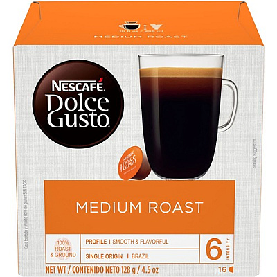 Dolce Gusto Medium Roast Coffee Capsules (33912)