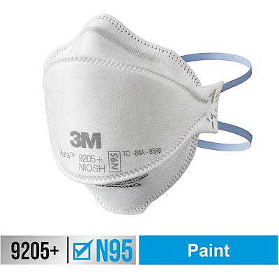3M Aura N95 Particulate Respirator 9205 (9205P10DC)