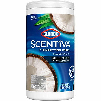 Clorox Scentiva Wipes, Bleach Free Cleaning Wipes (60037)
