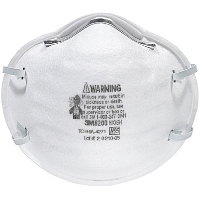 3M N95 Particle Respirator 8200 Masks (8200H2C)