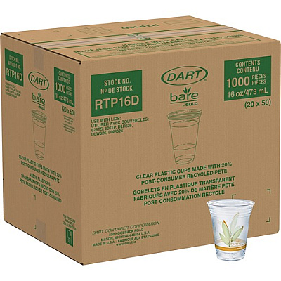 SOLO Bare Eco-Forward 16 oz Cold Cups (RTP16DBARECT)