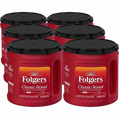 Folgers Ground Classic Roast Coffee (30407CT)
