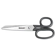 Westcott Kleencut Stainless Steel Shears, 6" Long, 2.75" Cut Length, Black Straight Handle (19016)