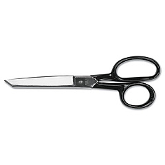 Clauss HOT FORGED CARBON STEEL SHEARS, 8" LONG, 3.88" CUT LENGTH, BLACK STRAIGHT HANDLE (10260)