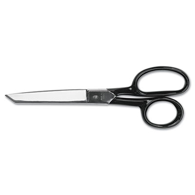 Clauss HOT FORGED CARBON STEEL SHEARS, 8" LONG, 3.88" CUT LENGTH, BLACK STRAIGHT HANDLE (10260)