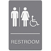 Headline Signs ADA Wheelchair/RESTROOM Image Sign (4811)