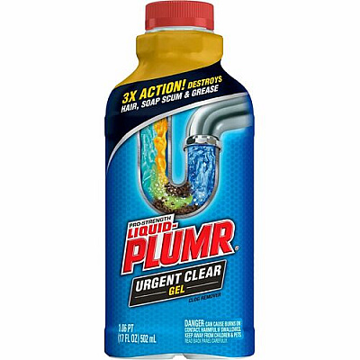 Liquid-Plumr Urgent Clear Pro-Strength Clog Remover (30548)