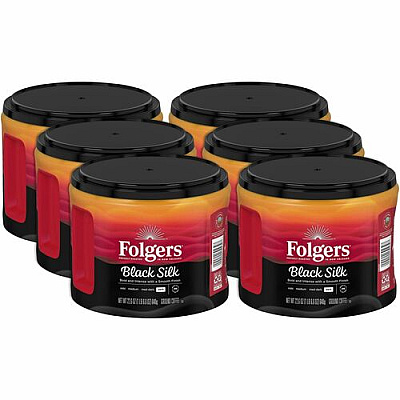 Folgers Ground Black Silk Coffee (30439CT)