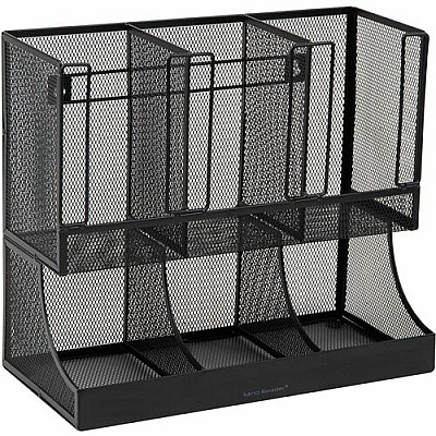 Mind Reader 6-Compartment Coffee Condiment Organizer (UPMESH)