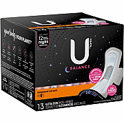 U by Kotex Ultra Thin Overnight Pads (54912)