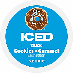 The Original Donut Shop K-Cup Iced Duos Cookies and Caramel Coffee (9881)