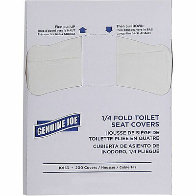 Genuine Joe Quarter-Fold Toilet Seat Covers (10153)