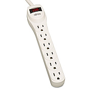 Tripp Lite Protect It! Home Computer Surge Protector, 6 Outlets, 2 ft Cord, 180 Joules (TLP602)