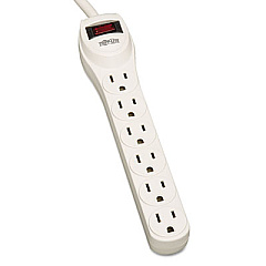 Tripp Lite Protect It! Home Computer Surge Protector, 6 Outlets, 2 ft Cord, 180 Joules (TLP602)
