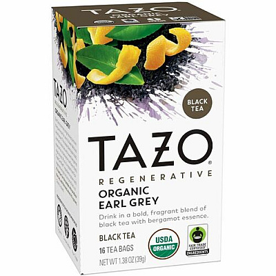 Tazo Regenerative Organic Earl Grey Black Tea Bag (00352)
