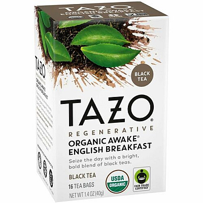 Tazo Regenerative Organic Awake English Breakfast Black Tea Bag (00303)