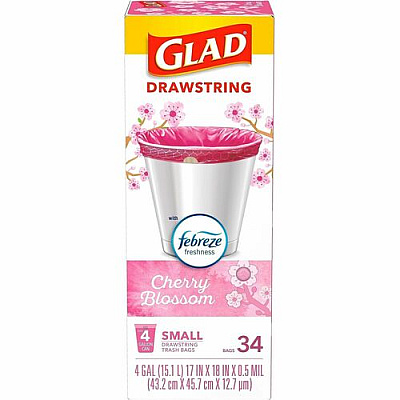 Glad Odorshield Cherry Blossom Trash Bags (79274)