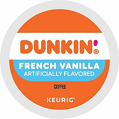 Dunkin' K-Cup, Pod French Vanilla Coffee (1268CT)