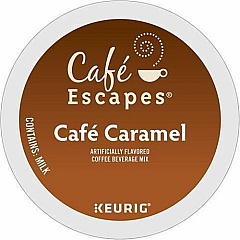 Cafe Escapes K-Cup Cafe Caramel Coffee (6813CT)