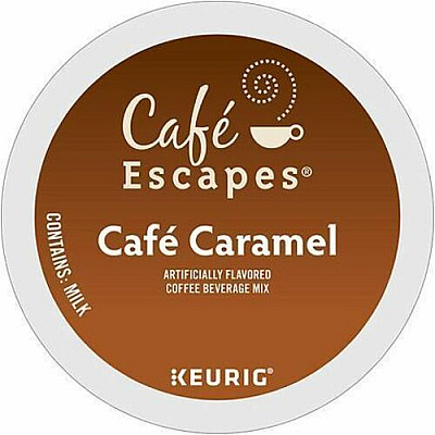 Cafe Escapes K-Cup Cafe Caramel Coffee (6813CT)