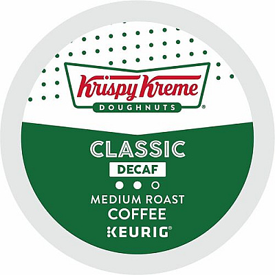 Krispy Kreme Doughnuts K-Cup, Pod Classic Decaf Coffee (6111CT)