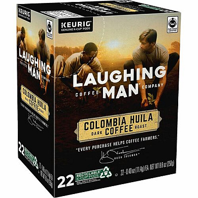 LAUGHING MAN K-Cup Colombia Huila Coffee (8337CT)