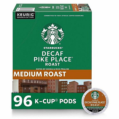 Starbucks K-Cup Decaf Pike Place Roast Coffee (12434952CT)