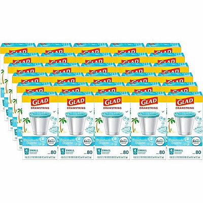 Glad OdorShield Drawstring Trash Bags (79155CT)