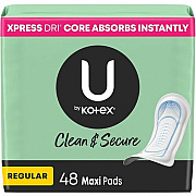 U by Kotex Clean & Secure Maxi Pads (47240)
