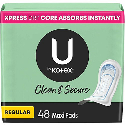 U by Kotex Clean & Secure Maxi Pads (47240)