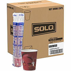 SOLO 10 oz Bistro Design Disposable Paper Cups (370SI0041)