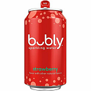 Bubly Strawberry Flavored Sparkling Water (17142)
