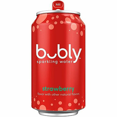 Bubly Strawberry Flavored Sparkling Water (17142)