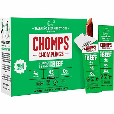Chomps Chomplings Jalepeno Beef Jerky Sticks (LCJ24)